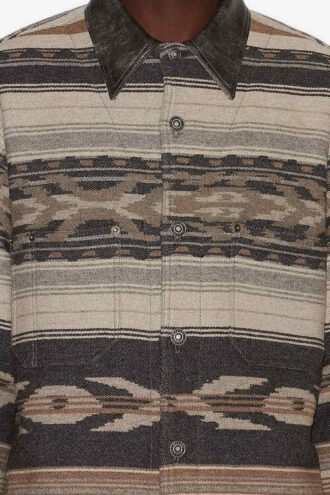 Dalton Jacke aus Wollmischung mit Muster