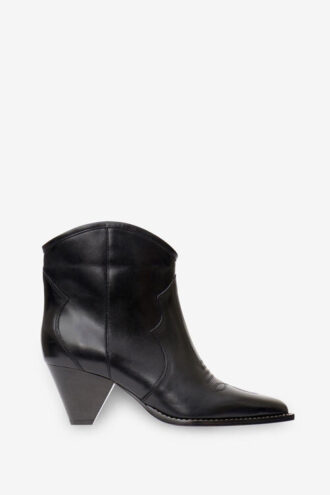 Darizo Leder-Cowboystiefel mit hohem Absatz