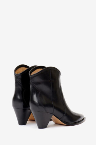 Darizo Leder-Cowboystiefel mit hohem Absatz