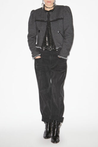 Delphina Kurze Jacke mit grafischem Muster