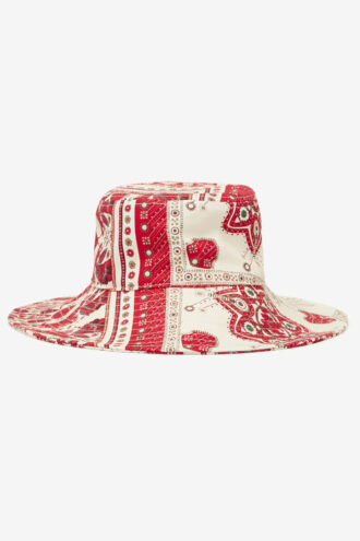 Delya Baumwollhut mit Bandana-Print