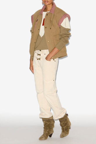 Desha Zweifarbige Baumwolljacke
