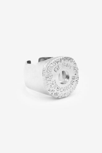Desir Man Ring aus versilbertem Messing