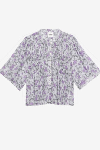 Destiny Smocked Bluse aus bedrucktem Baumwollvoile