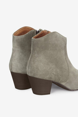 Dicker Wildleder-Kalbslederstiefel