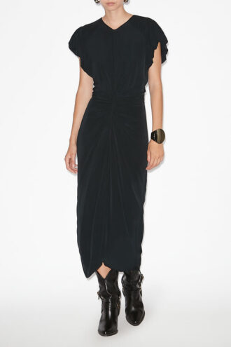 Einfarbiges Midikleid Terena