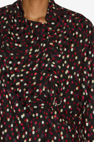 Emany Seidenbluse mit Polka-Dot-Print