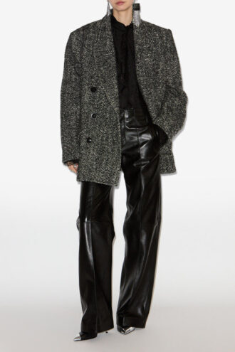 Ezzia Kurze Jacke aus Schurwolle