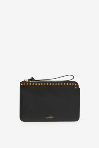 Flache Leder-Clutch