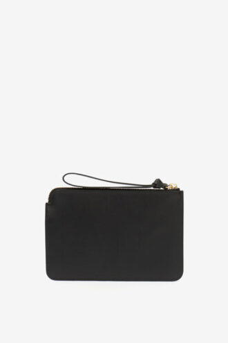 Flache Leder-Clutch