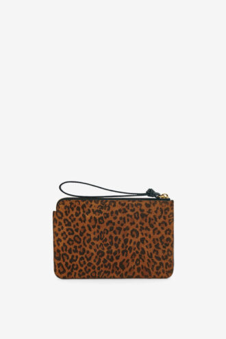 Flache Leder-Clutch
