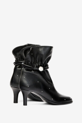 Forla Lederstiefeletten mit Nieten