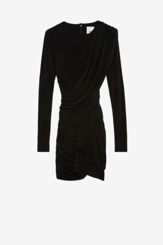 Georgia Drapiertes, fließendes Jerseykleid