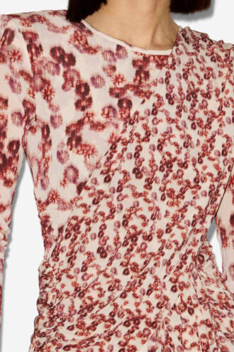 Georgia Drapiertes, fließendes Jerseykleid