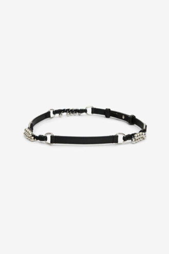 Grimsby Ledergürtel mit Ringen und Nieten