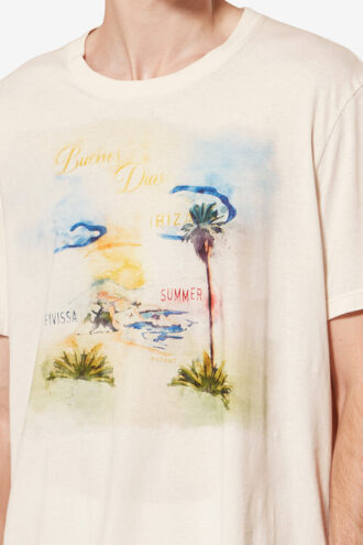 Honoré Kurzarm-T-Shirt aus bedruckter Baumwolle