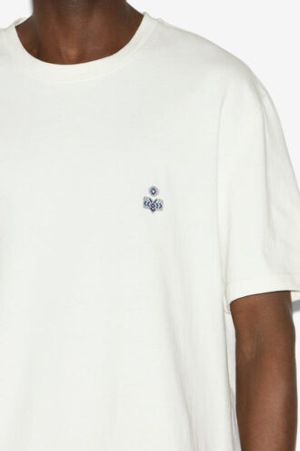 Hugo Baumwoll-T-Shirt mit gesticktem Logo