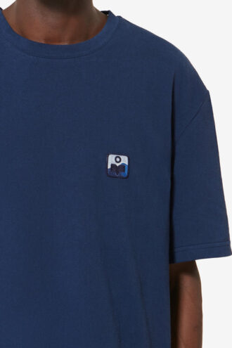 Hugo Kurzarm-Baumwoll-T-Shirt mit Aufnäher
