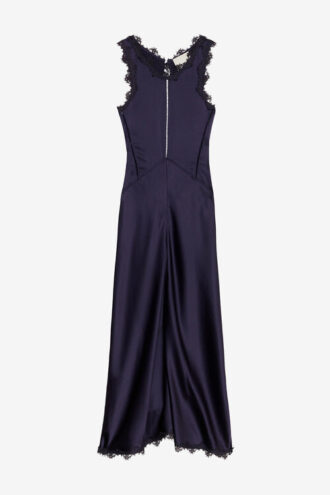 Jadelia Langes Kleid aus Satin und Spitze