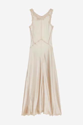 Jadelia Langes Kleid aus Satin und Spitze