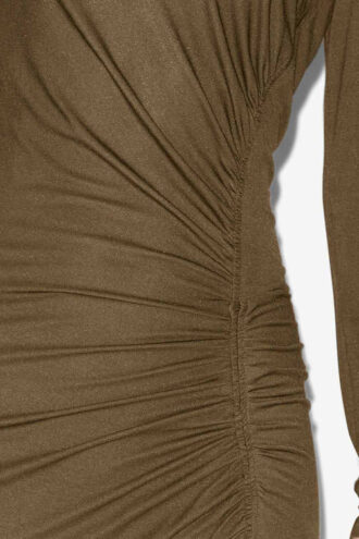 Jelina Langes drapiertes Jerseykleid