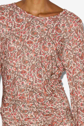 Jelina Langes drapiertes Jerseykleid