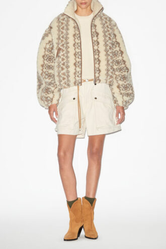 Jemmy Workwear-Shorts aus einfarbigem Baumwollstoff