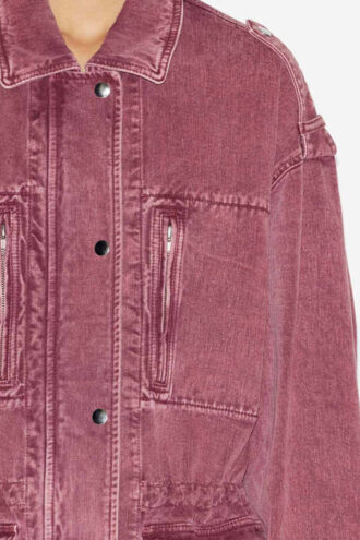 Joanna Workwear Style Jacke aus einfarbigem Denim