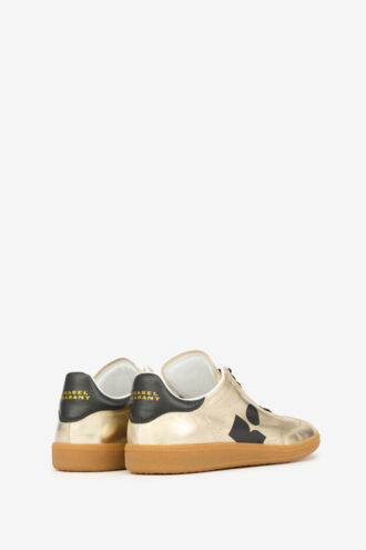 Kaycee Low-Top-Sneaker aus Metallic-Leder