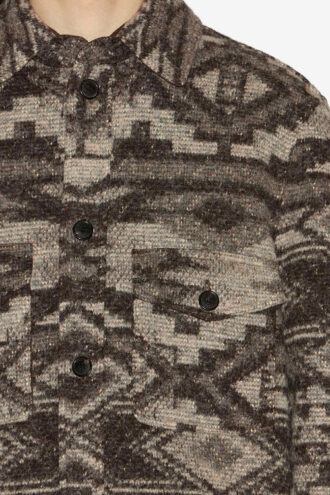 Kervon Jacke aus gemusterter Wollmischung