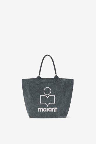 Kleine Yenky-Tasche aus verblasstem Baumwollstoff mit Logo