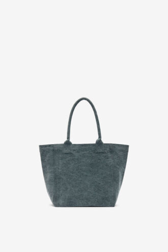 Kleine Yenky-Tasche aus verblasstem Baumwollstoff mit Logo