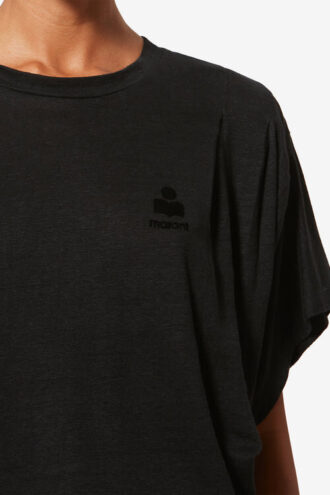 Kyanzae Leinen-T-Shirt mit Logo