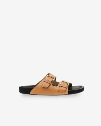 Lennyo Offene Ledersandalen