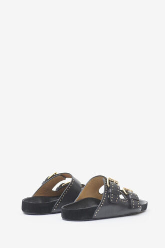 Lennyo Offene Ledersandalen