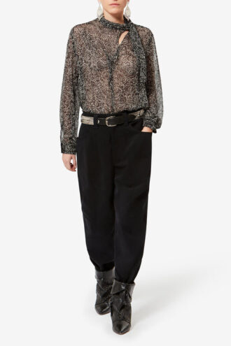 Leona Bedruckte Musselinbluse