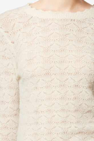 Leonette Alpaka-Spitzenpullover
