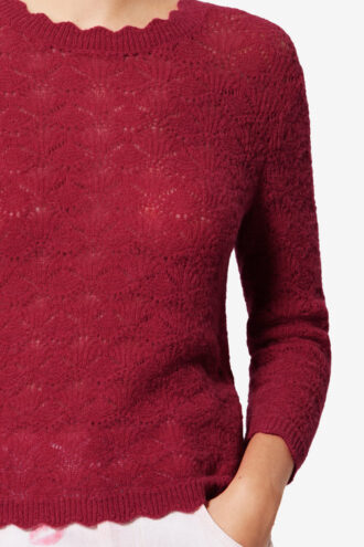 Leonette Alpaka-Spitzenpullover