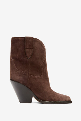 Leyane Cowboystiefel aus Wildkalbsleder mit hohem Absatz