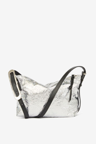 Leyden Mini-Tasche aus metallischem Lammleder