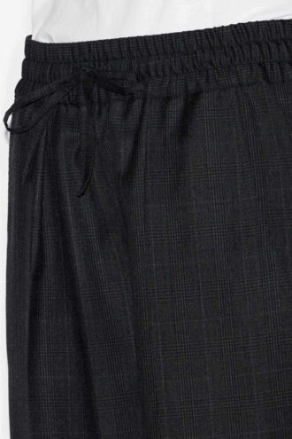 Liska Plissierte Glencheck-Hose aus Wolle