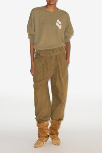 Marisans Baumwoll- und Wollpullover mit Logo