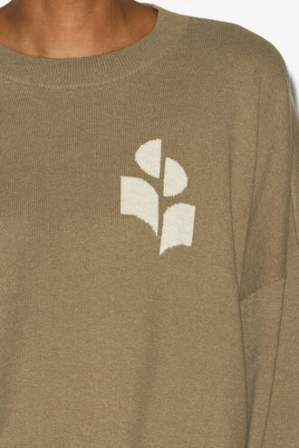 Marisans Baumwoll- und Wollpullover mit Logo