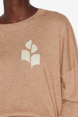 Marisans Baumwoll- und Wollpullover mit Logo