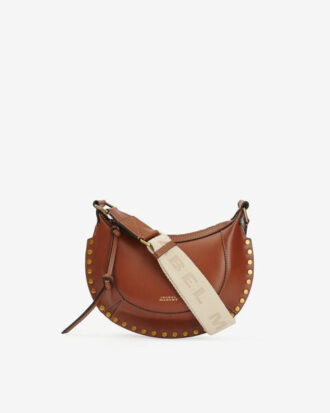 Mini Moon Leder-Schultertasche Baguette
