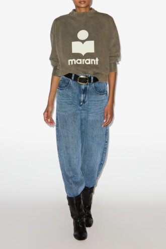 Moby Baumwoll-Sweatshirt mit Logo