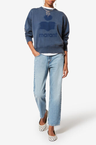 Mobyli Baumwoll-Sweatshirt mit Logo