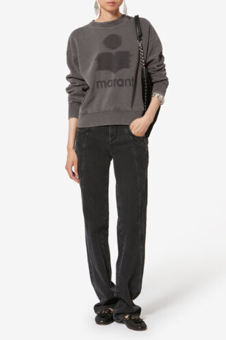 Mobyli Baumwoll-Sweatshirt mit Logo