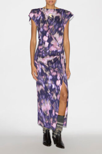 Nadela Langes Jerseykleid mit Print