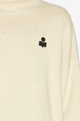Nasha Pullover aus Wolle und Baumwolle mit Stehkragen